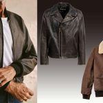 leather bomber jacket men